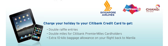 Citibank Singapore Airlines Win an iPhone iPad