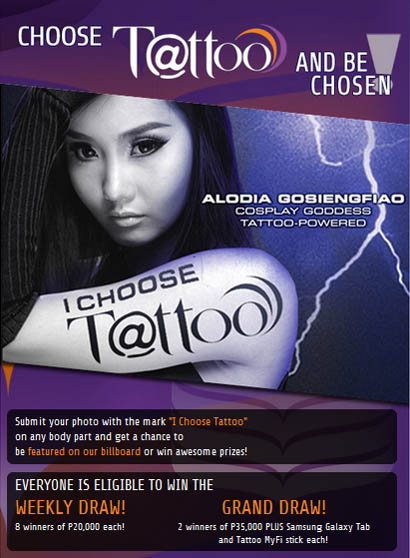 Globe I Choose Tattoo Promo - Philippine Contests and Promos