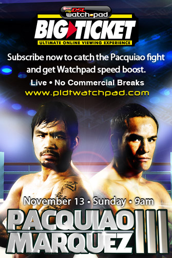 Pacquiao vs Marquez Live Free on PLDT WatchPad