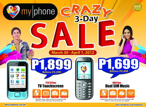 MyPhone Crazy 3-day Sale 2012