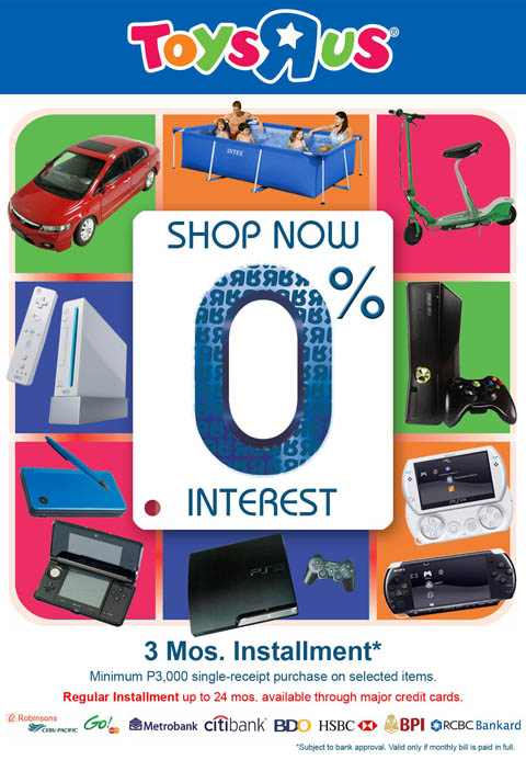 Toys R Us 0% Interest Installment