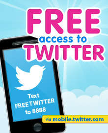 Free Mobile access to Twitter from Globe