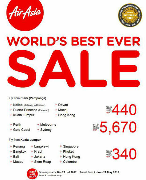 Air Asia World’s Best Ever Sale