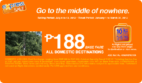 Airphil Express Sale All Domestic Destinations