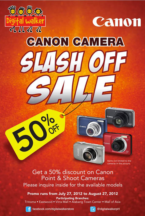 50% off on Canon Cameras