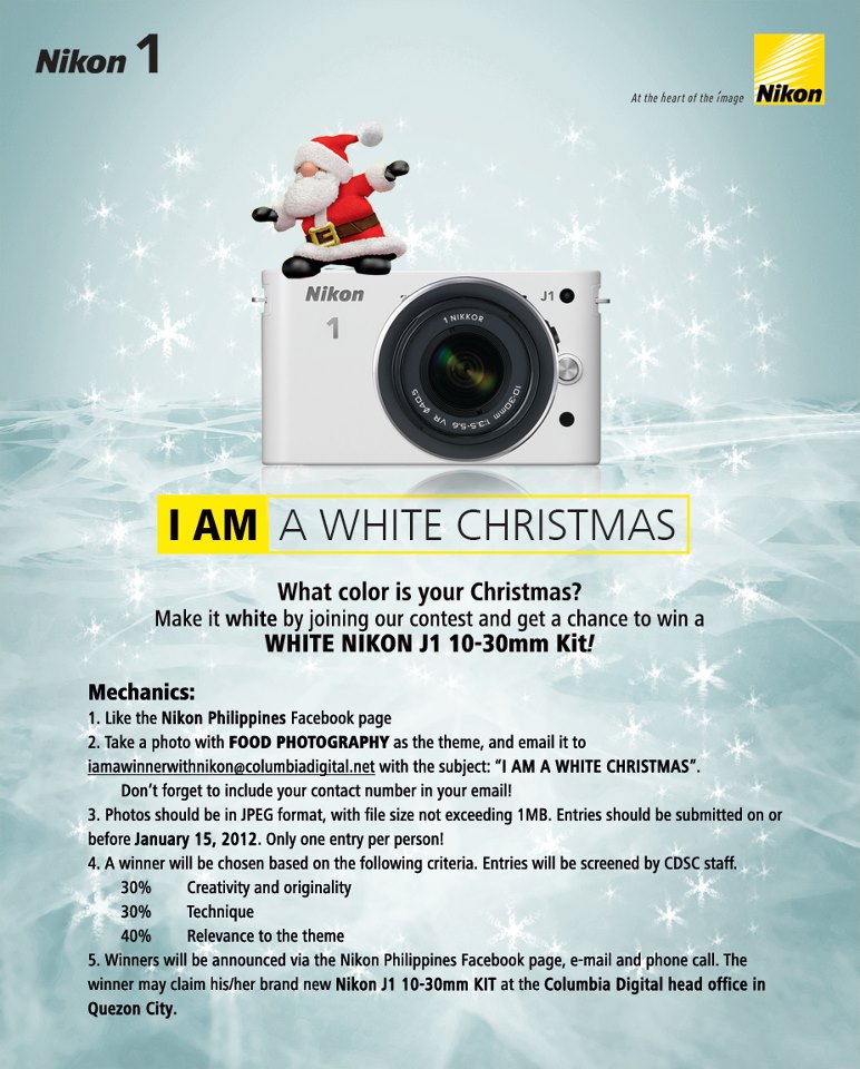 Win a WHITE NIKON J1 10-30mm Kit