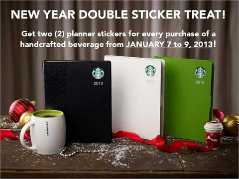 Starbucks Double Sticker Promo