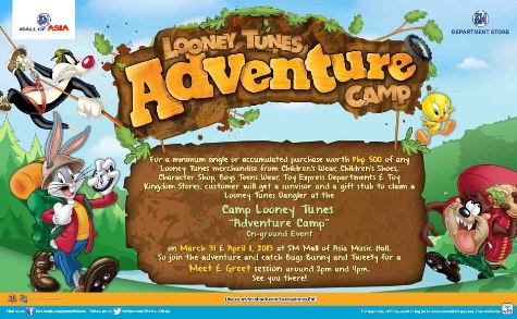 SM MOA Looney Tunes Promo and Adventure Camp