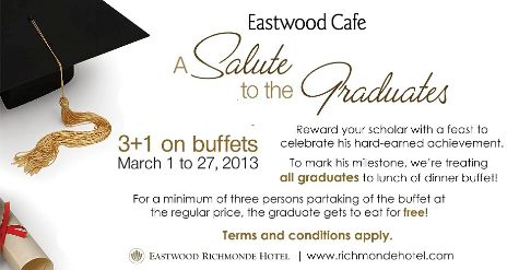 Eastwood Café  Buffet Graduation Promo