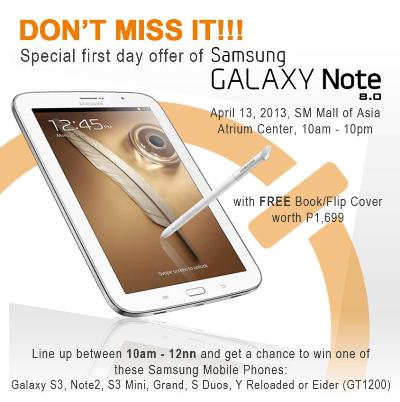 Samsung Galaxy Note 8.0 First Day Rush