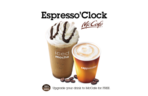 McCafe Espresso’Clock Promo