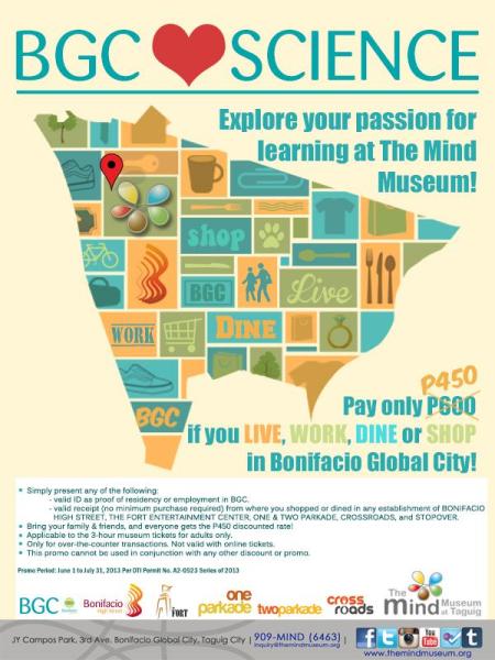 The Mind Museum Special TREAT to BGC Community
