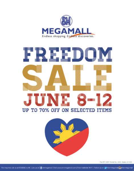 SM Megamall Freedom Sale