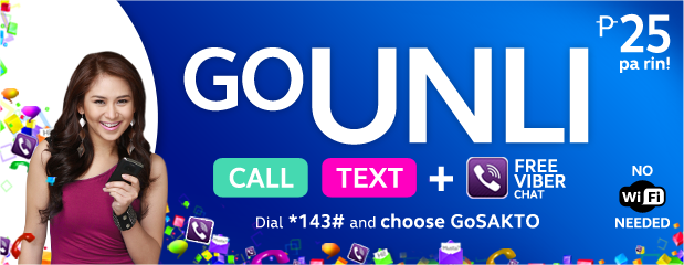 Globe GoUNLI25 Call, Text, + FREE UNLI VIBER CHAT