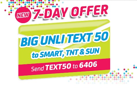 SMART Big Unli Text 50 7-Day Offer