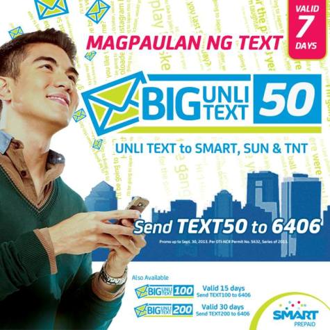 Smart Big Unli Text 50 Promo