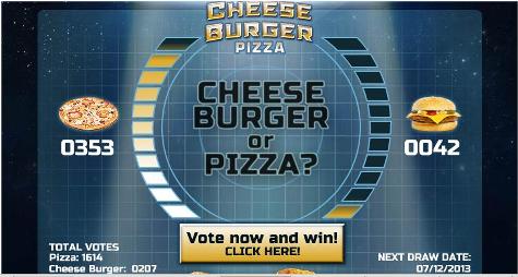 PIZZA HUT: CheeseBurger Pizza OUT-OF-THIS-WORLD POLL
