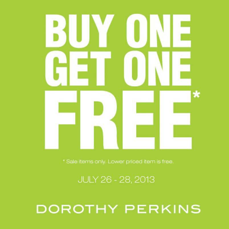 Dorothy Perkins Buy 1 Get 1 Promo