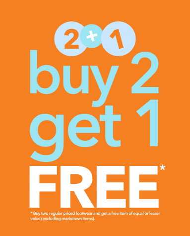 Payless 2 + 1 Promo