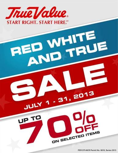 True Value RED, WHITE AND TRUE SALE!