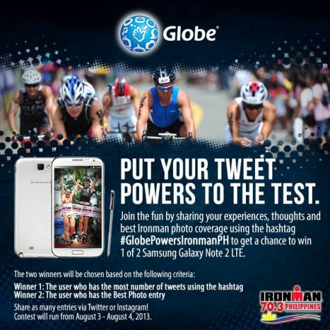 Globe and Ironman 70.3 Twitter Promo