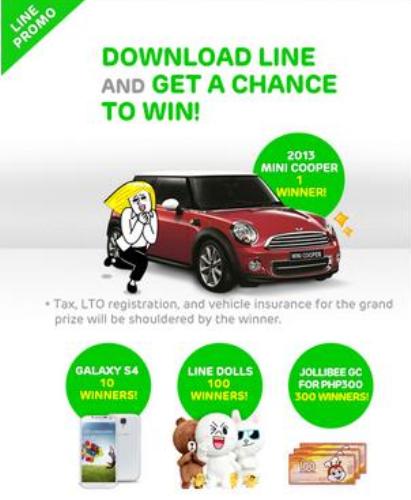 Download LINE and get a chance to WIN!