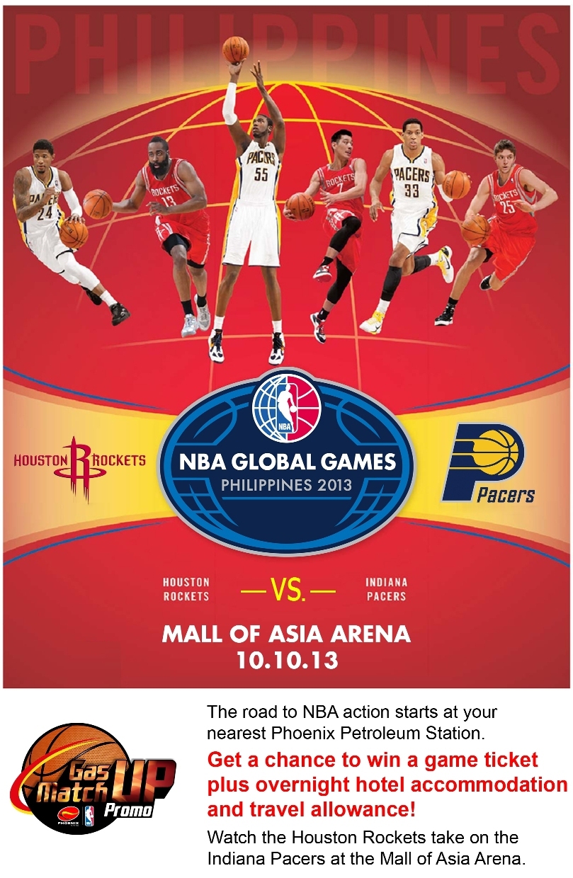 Phoenix Petroleum: Win tickets to watch Houston Rockets vs. Indiana Pacers Live