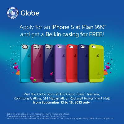 Globe: Free iPhone 5 Belkin Casing