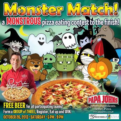 Papa John’s Monster Match Pizza Eating Contest