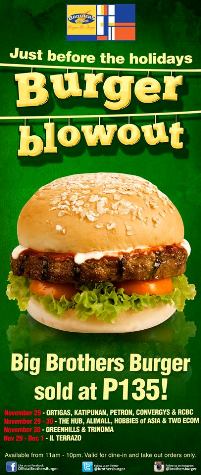 Brothers Burger Blowout