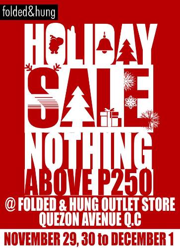 Folded & Hung’s NOTHING ABOVE P250 Sale