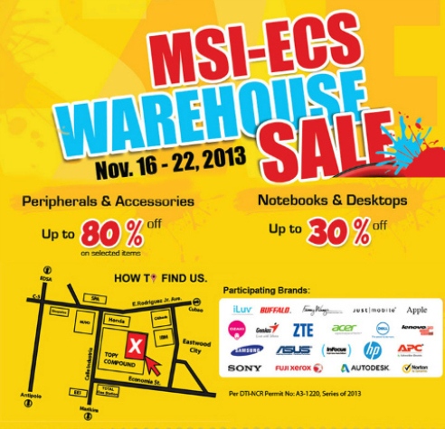 MSI-ECS Warehouse Sale