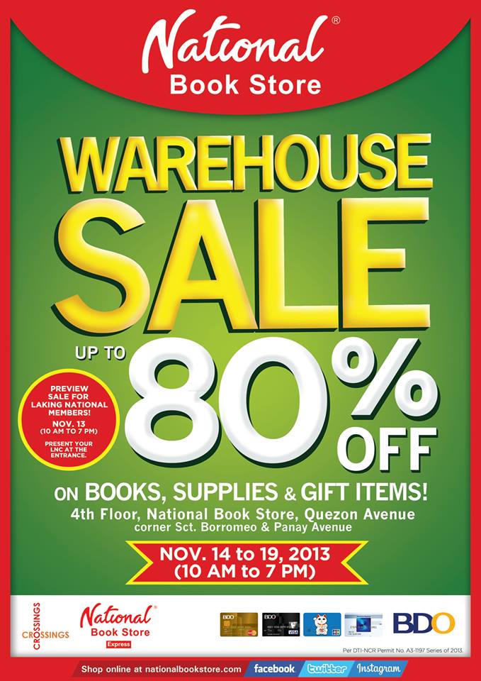 NBS Warehouse Sale