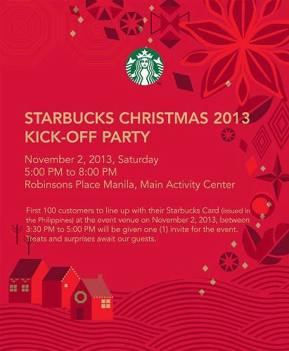 Starbucks Christmas 2013 Kick-Off Party