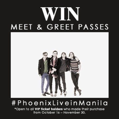 Win FREE Meet and Greet Passes for PhoenixLiveinManila!