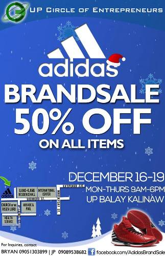 ADIDAS BRANDSALE @ UP Balay Kalinaw