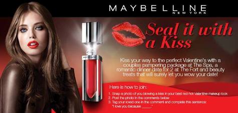 Maybelline Seal it with a Kiss Promo