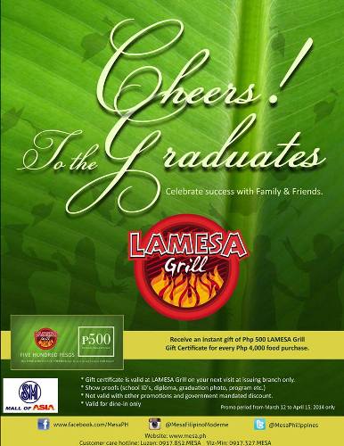 Lamesa Grill Graduation Promo