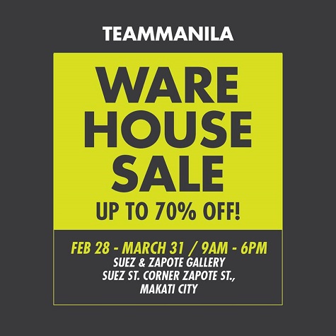 Team Manila Warehouse SALE