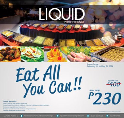 Liquid Eat All You Can Promo @ Manila Ocean Park