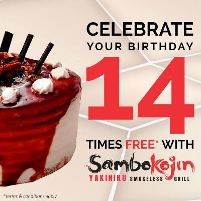 Sambo Kojin FREE Birthday Treat