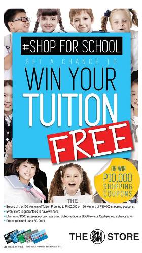 The SM Store Win your Tuition FREE Promo