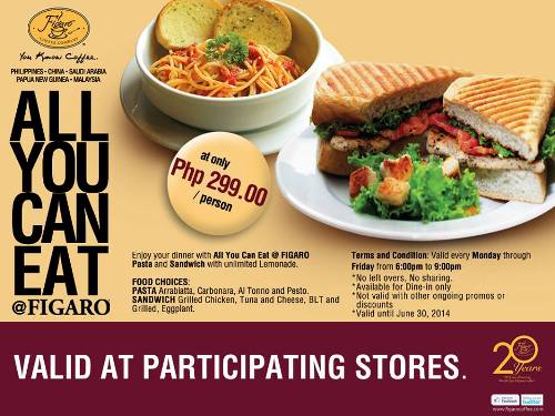 All You Can Eat Promo at Figaro