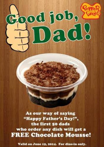Pepper Lunch Father’s Day Promo