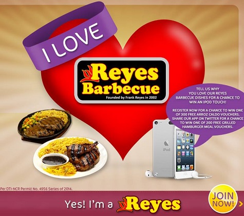 Reyes Barbecue: Win an iPod Touch