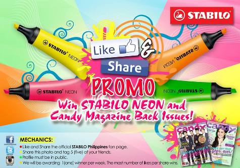 STABILO Philippines Like & Share Promo