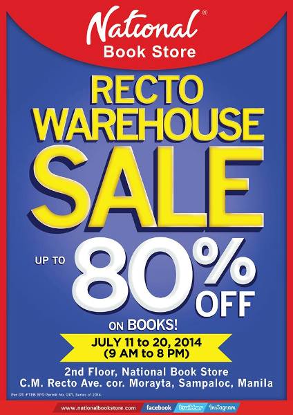 National Book Store Recto Warehouse Sale