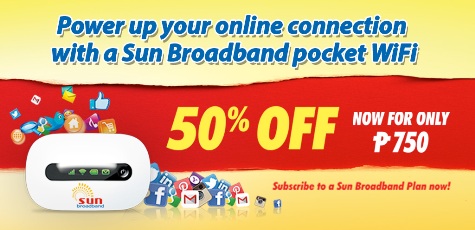 Sun Broadband Pocket WiFi Sale