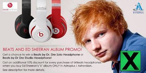 Beats and Ed Sheeran “X” Album Promo
