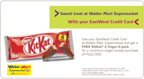 EastWest Bank and Walter Mart Promo